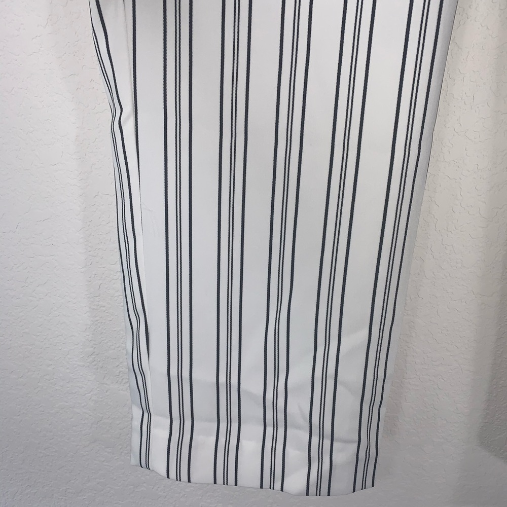 Lauren Ralph Lauren striped Straight leg drawstring straight leg pants size M - Picture 3 of 8